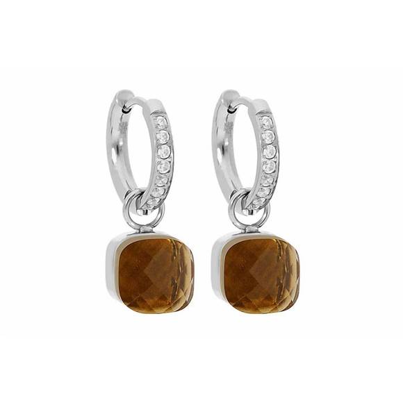 NEW QUDO women's firenze deluxe earrings in topaz - Picture 1 of 1